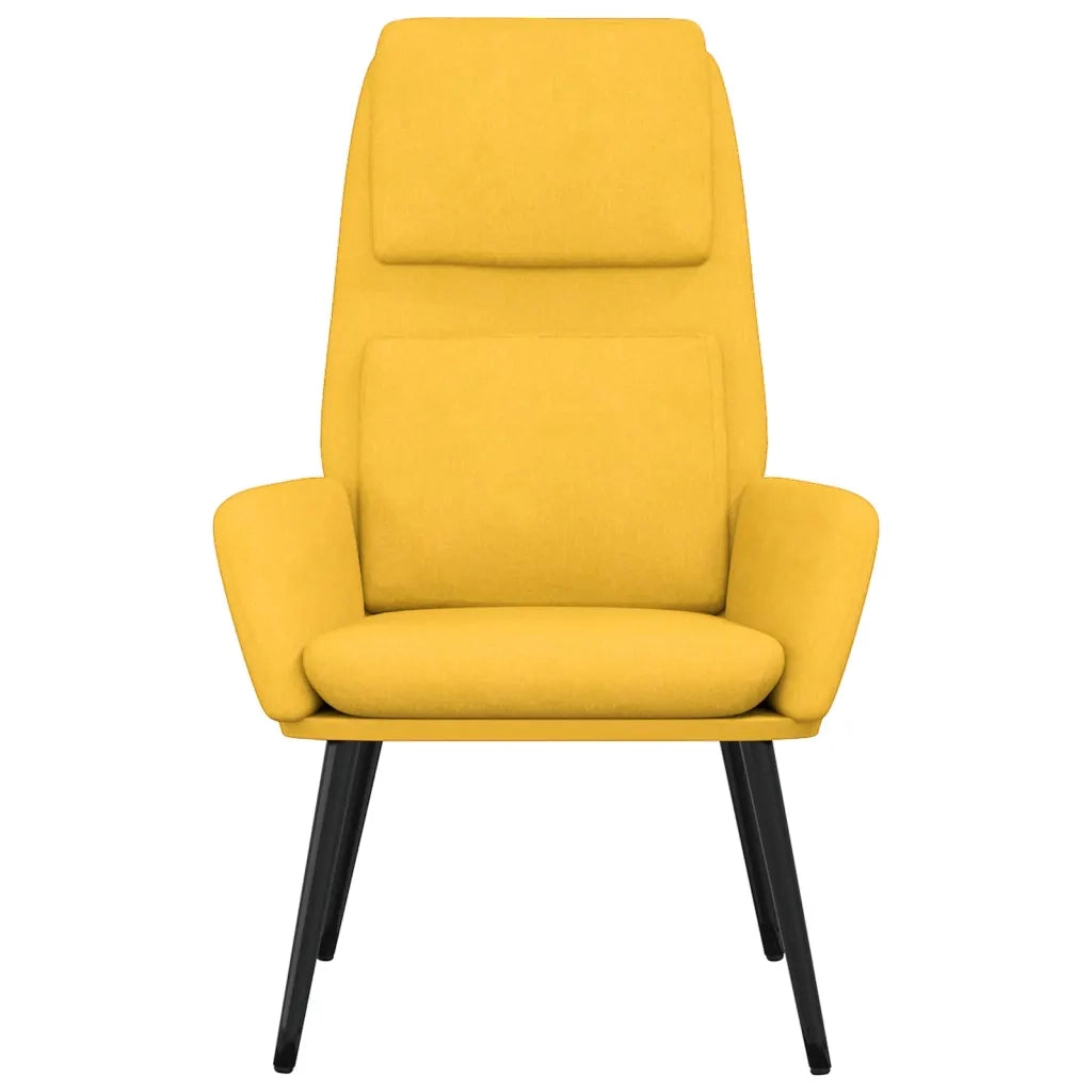 Poltrona Relax | Sedia Relax Giallo Senape in Tessuto