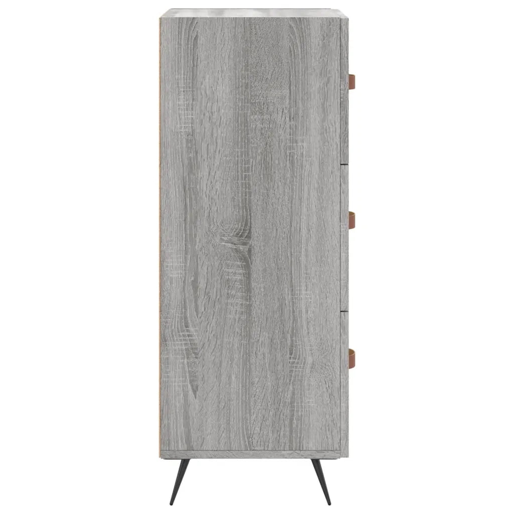Credenza | Madia | Buffet da pranzo | Armadio da pranzo Grigio Sonoma 34,5x34x90 cm in Legno Multistrato