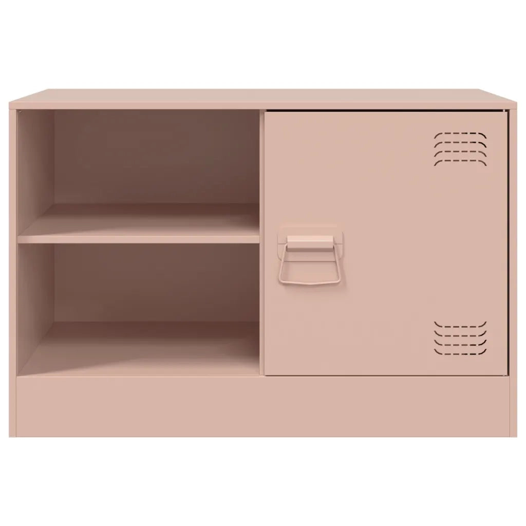 Mobili TV 2 pz Rosso 67x39x44 cm in Acciaio 841694