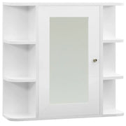 Mobiletto con specchio da bagno 66 x 17 x 63 cm MDF bianco 02_0006718