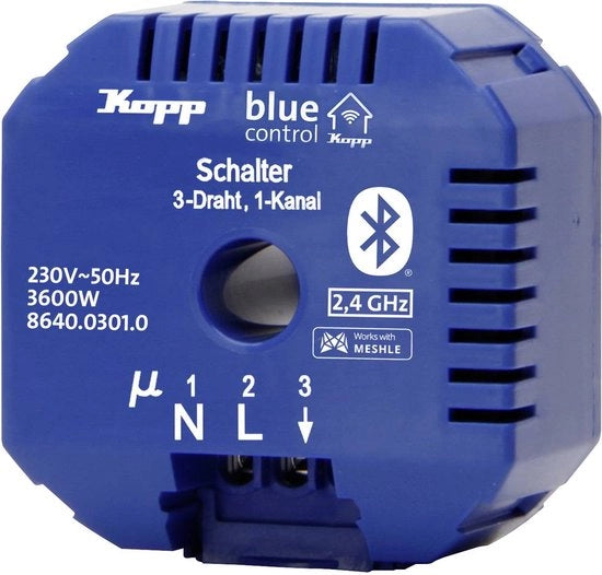 Schaltatore 1 canale Potenza di commutazione massima (W) 3600 W Colore blu