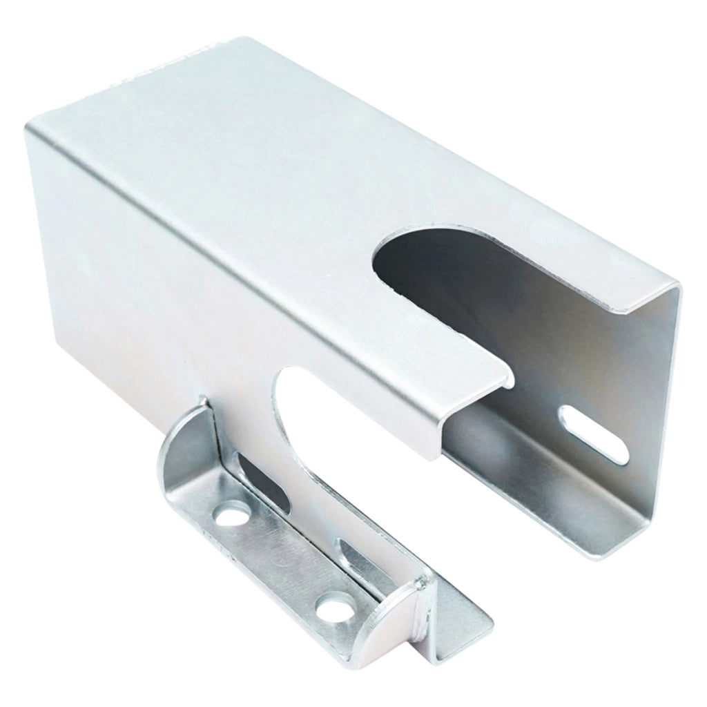 Serratura antifurto in acciaio inox con due chiavi, 110x110x217mm per gancio di traino Breckner Germany