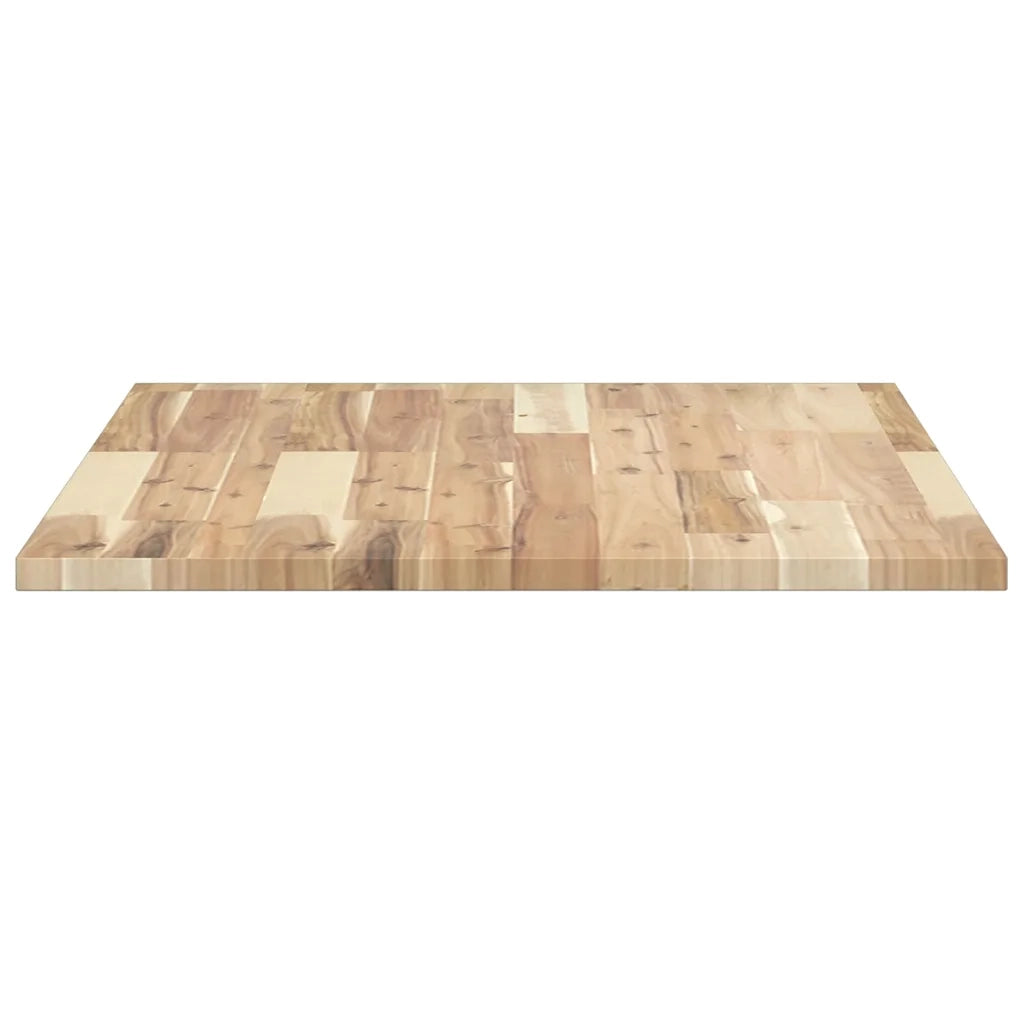 Piano Tavolo Rettangolare 100x60x2cm Legno Massello di Acacia