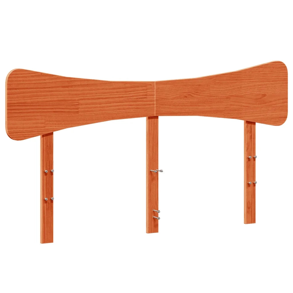 Giroletto senza Materasso Marrone Cera 150x200 cm Legno di Pino
