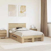 Struttura del letto con testiera Rovere Sonoma 120 x 200 cm 3408776