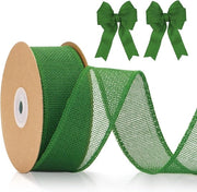 Lint di Juta con Filo - Cadeaulint Verde per Punti di Maglia - 10 m