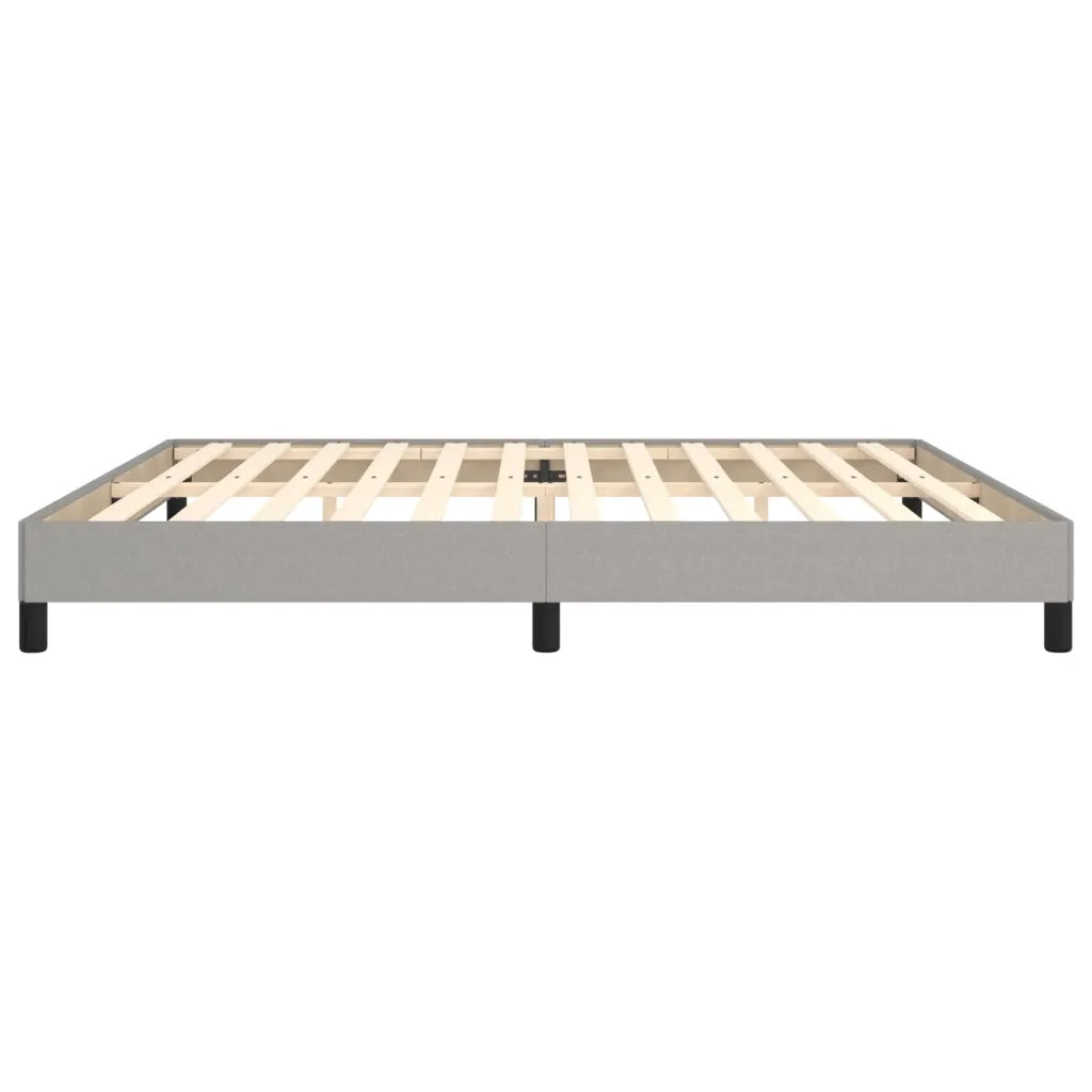 Giroletto senza Materasso Grigio Chiaro 200x200 cm Tessuto
