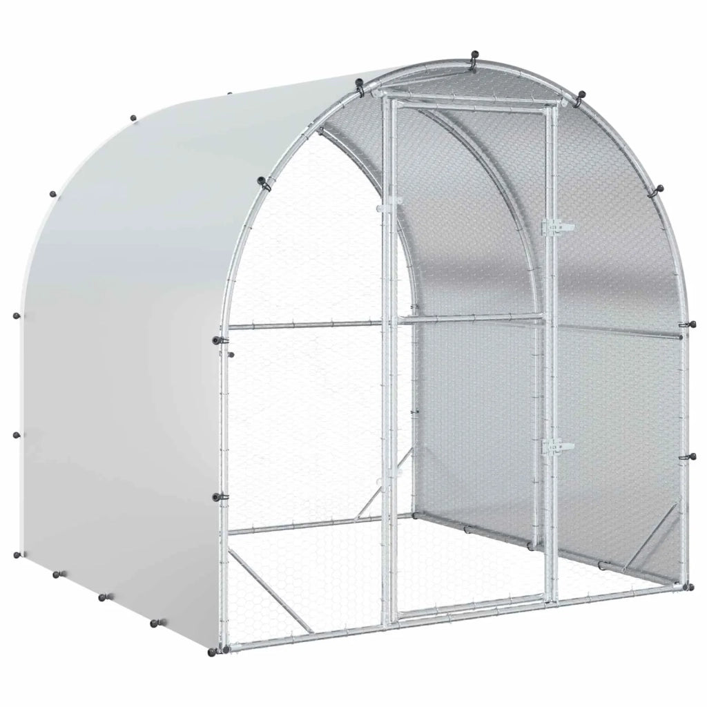 Pollaio Argento 200 x 200 x 200 cm Acciaio zincato 42042528