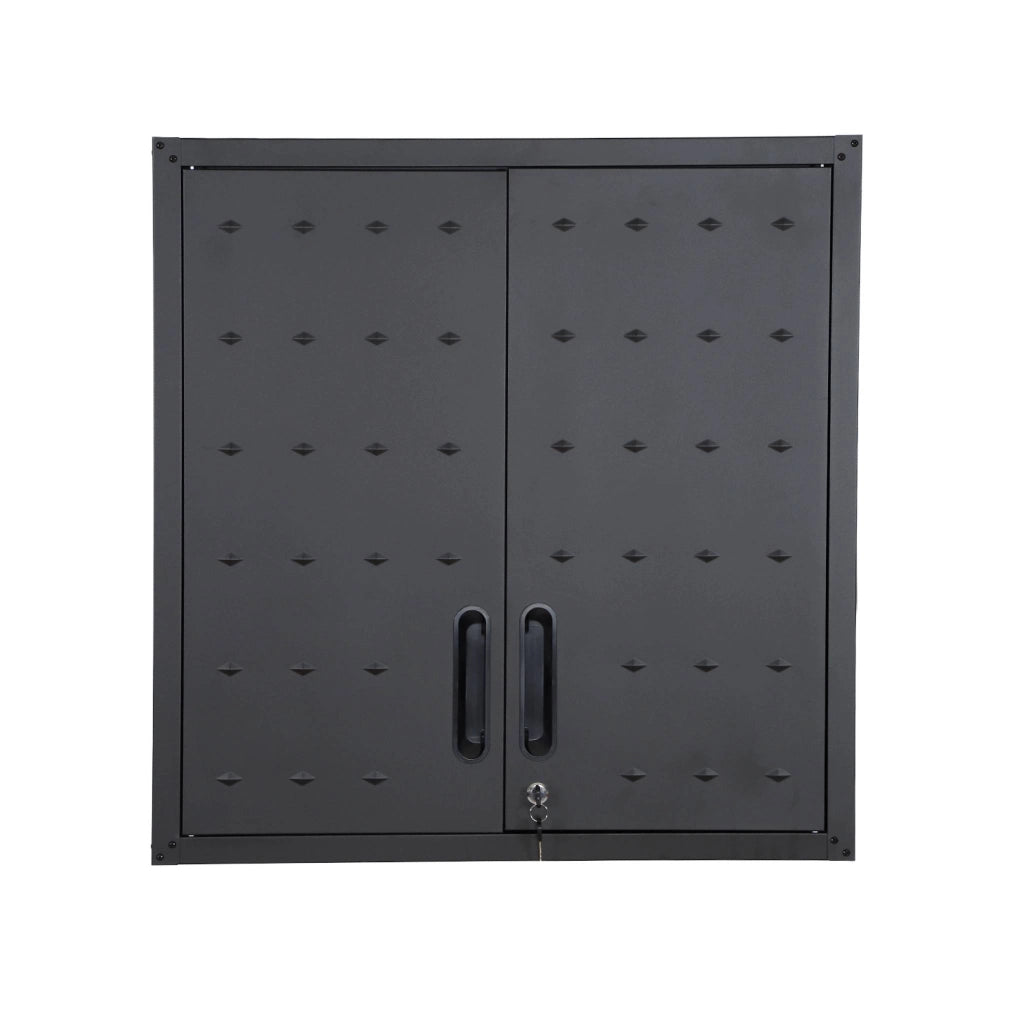 Mobile alto contenitore per garage, nero