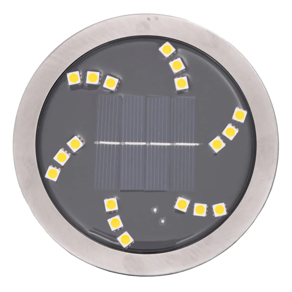 Set di 4 luci solari da giardino multifunzionali per esterni 11 x 13 cm design moderno plastica nera 02_0056669