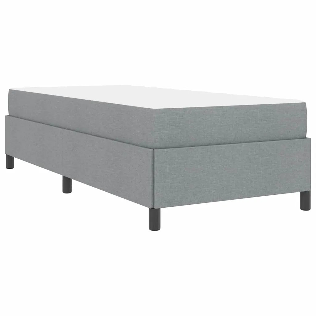 vidaXL Letto a molle Grigio chiaro e nero 90 x 200 cm