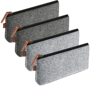 Set da disegno 4 pezzi, astuccio in vinile 21×11cm, astuccio multifunzionale con chiusura a zip, astuccio per matite, pennarelli, strumenti da ufficio e scuola