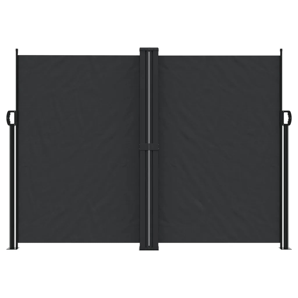 Tenda da Sole Laterale Retrattile Nera 180x1200 cm