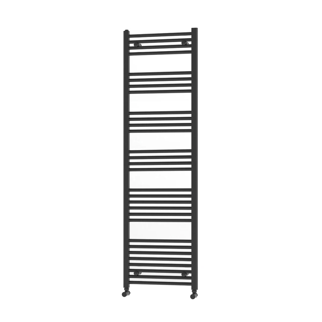 Termoarredo Kalura dritto nero opaco 176x50 cm