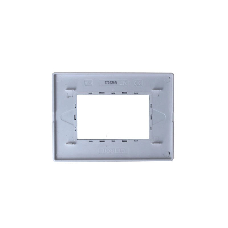 Placca In Vetro Serie Solar 3P Colore Silver Compatibile Con Bticino Matix