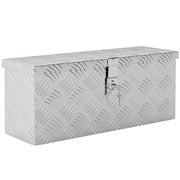 Cassettiera Portautensili in Alluminio ¨C zephmum ¨C Argento 50x15.5x20.5 cm