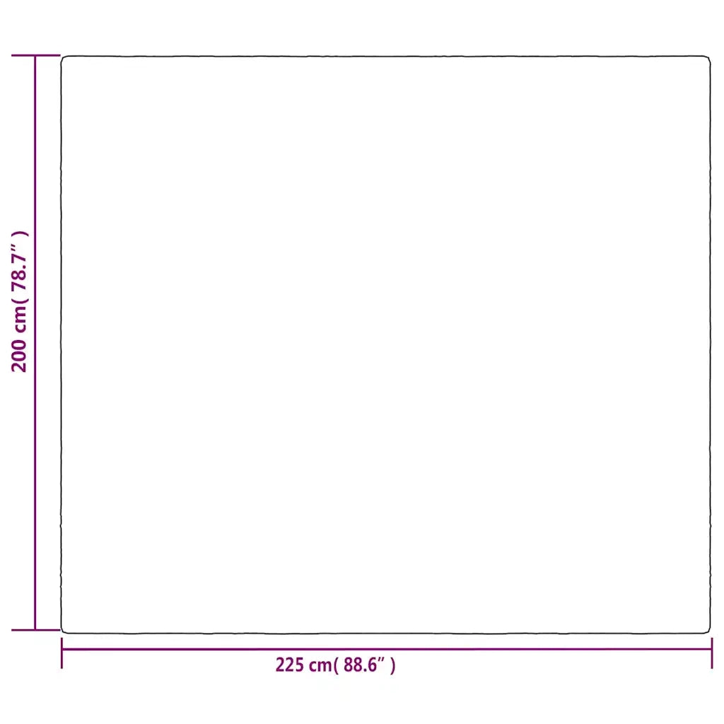 Coperta Ponderata con Copertura Grigia 200x225 cm 9 kg Tessuto 350834