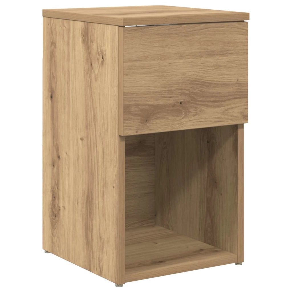 Armadietto per letto 2 pcs Rovere Artigianale 29 x 31,5 x 49 cm