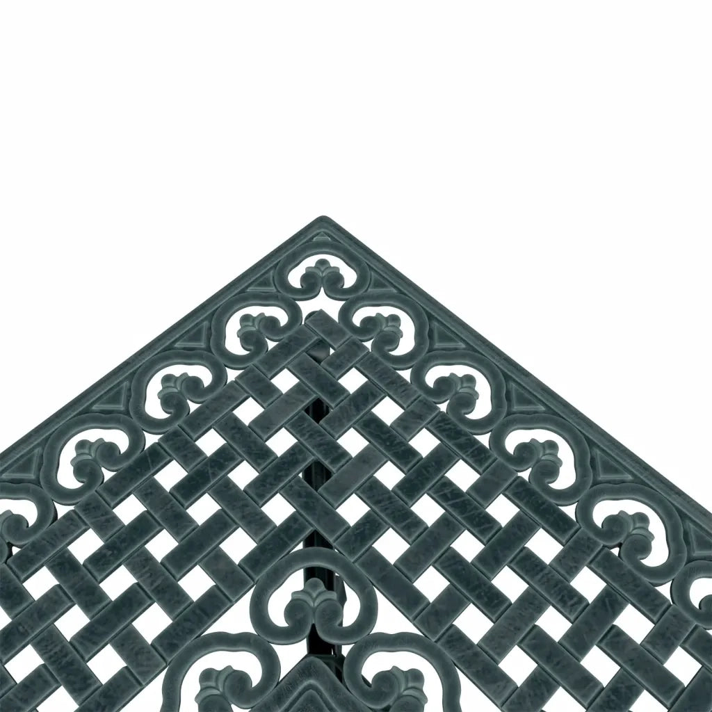 vidaXL Tavolo da Giardino Verde 80x80x75 cm in Alluminio Pressofuso