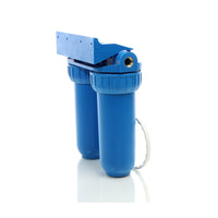 Naturewater Filtro dell'acqua a 2 livelli NW-BR10B2, con cartucce filtranti da 254 mm, attacco tubo 20,67 mm