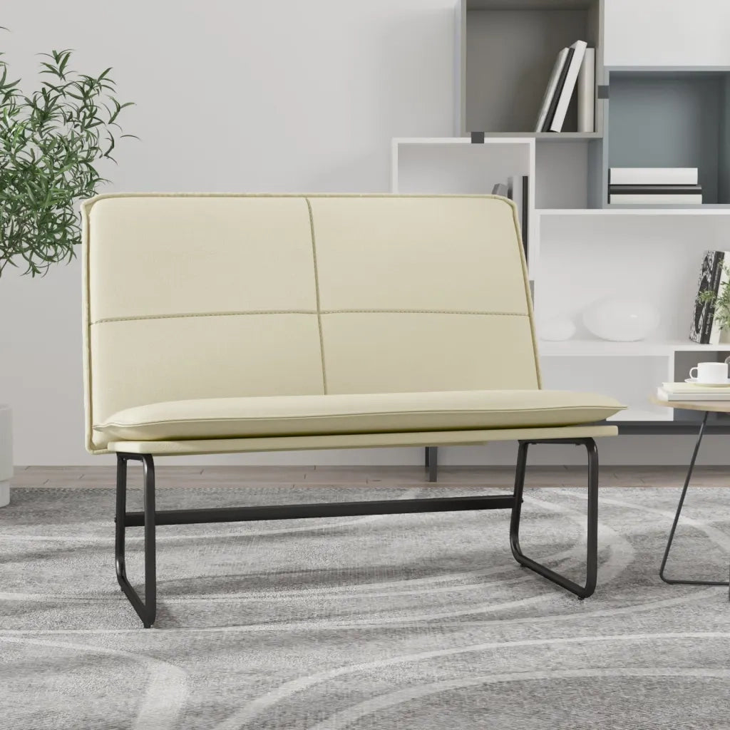 Panca Crema 100x75x76 cm in Similpellecod mxl 70609