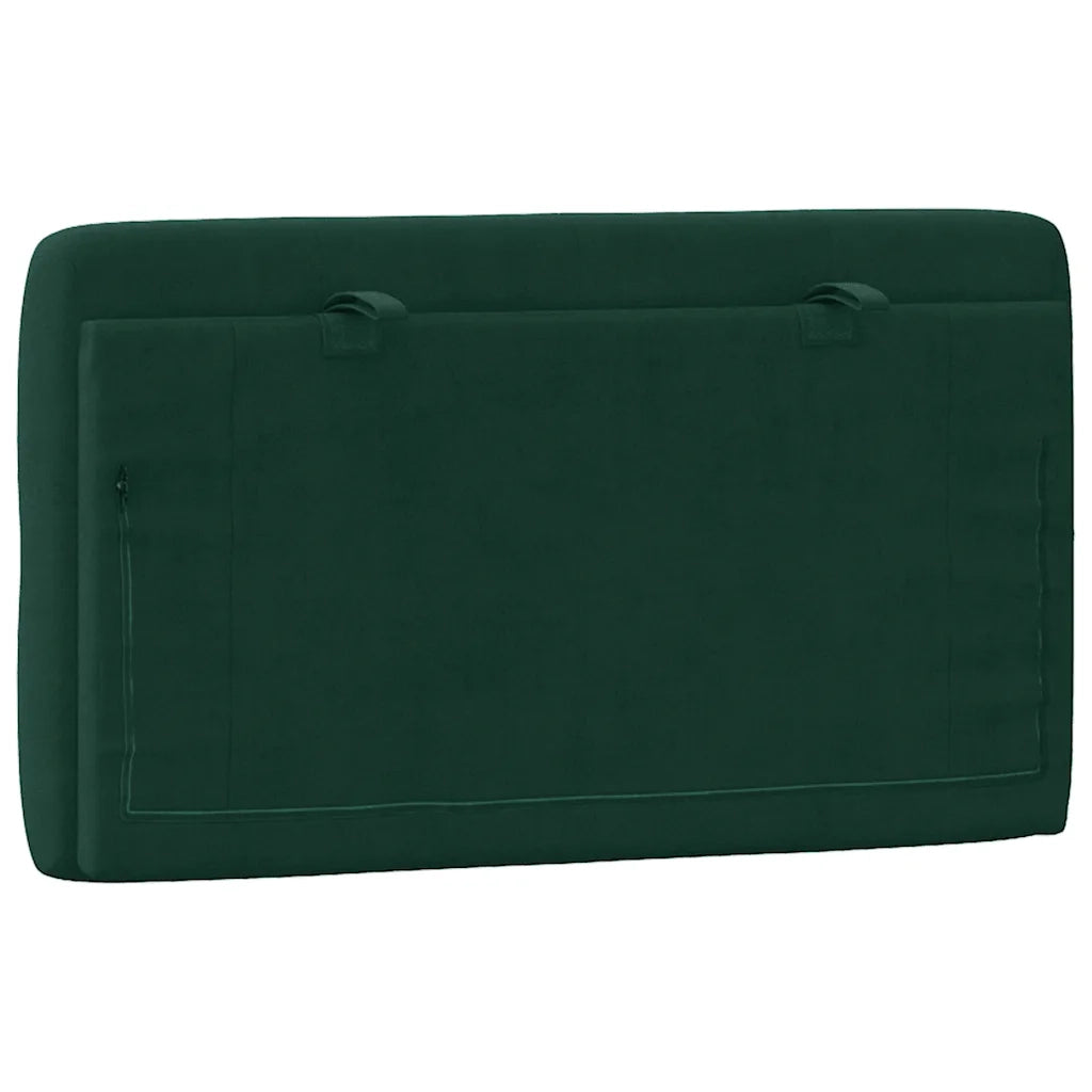 Cuscino Testiera Verde Scuro 90 cm in Velluto CFW3390904