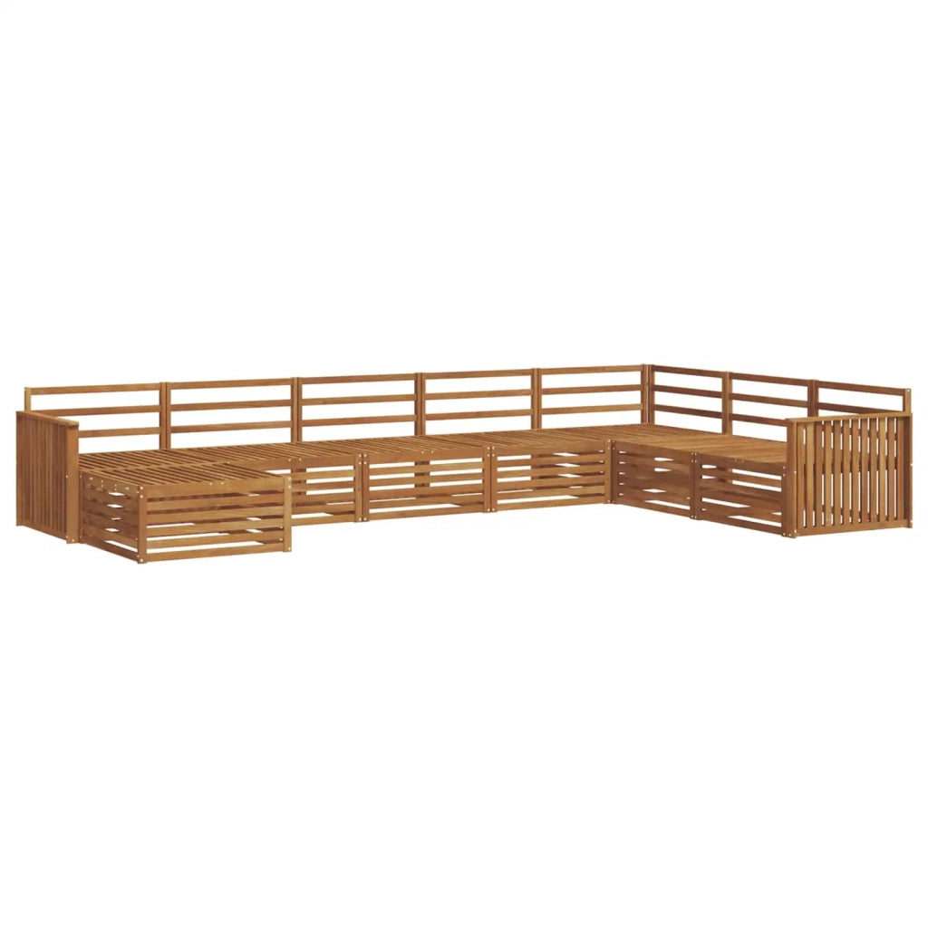 Set divani 8 pcs Naturale Legno di Acacia Massello 3373934