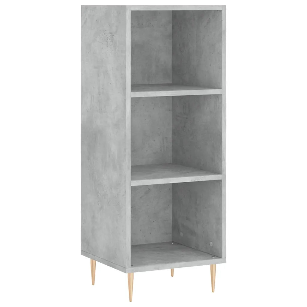 Credenza-Buffet-Armadio da cucina Grigio Cemento 34,5x34x180 cm in Legno Multistrato 876471