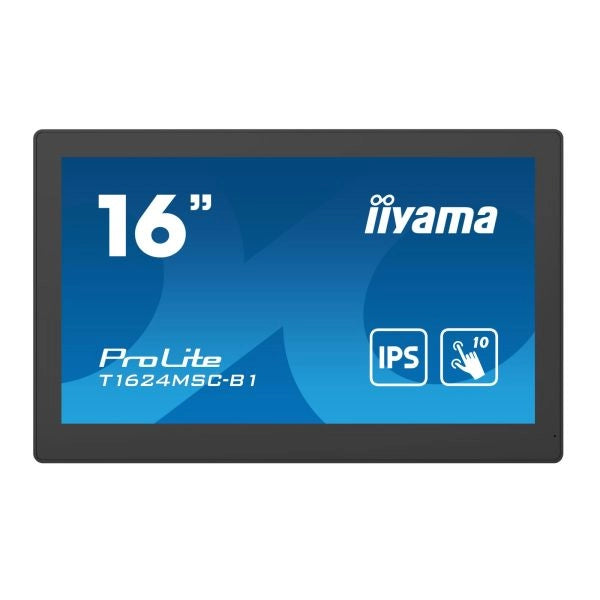 Iiyama t1624msc-b1 monitor pc 39,6 cm (15.6") 1920 x 1080 pixel full hd led touch screen nero