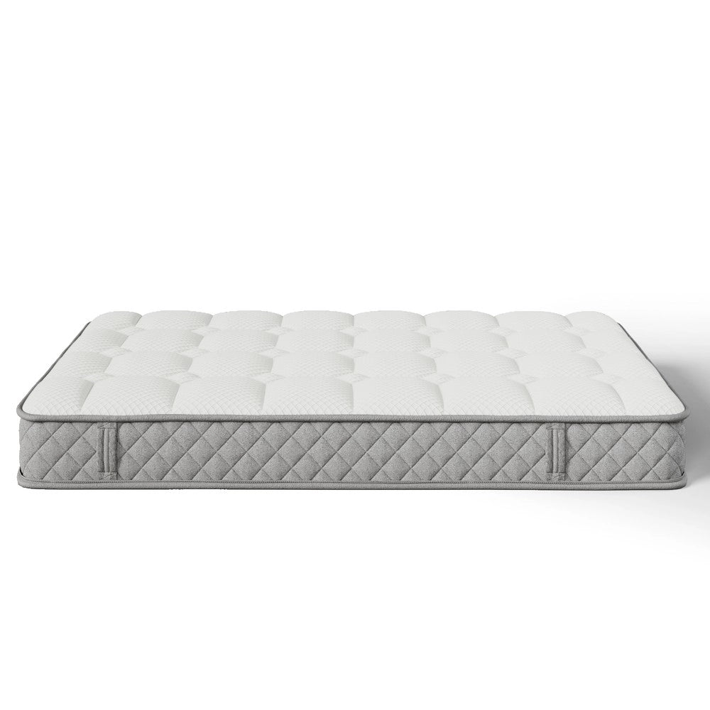 Letto Singolo Contenitore Imbottito con LED e Testiera Alta ¨C MINIMAL ¨C 90x200, Grigio, USB/Type-C, con Materasso