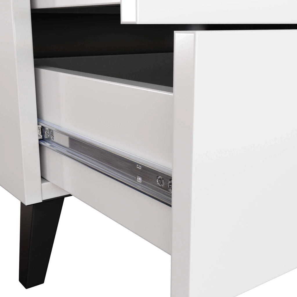 Cassettiera AKORD MOBI color bianco con 6 cassetti L60 x H104 x P37 cm