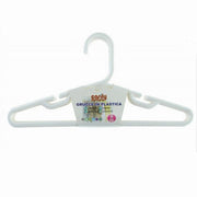 Trade Shop - Set 5pz Grucce Stampelle Appendiabito In Plastica Bianca Vestiti Pantaloni 87680 -