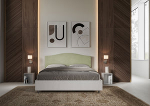 Letto Matrimoniale 160x200 cm con Rete Grace Tè verde