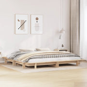 Letto senza Materasso-Struttura Letto 180x200 cm in Legno Massello di Pino 381139