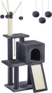 Cat Tree per Gatti, Gattini e Gattini, colore Pelo Cenere, Modello PCT143G01