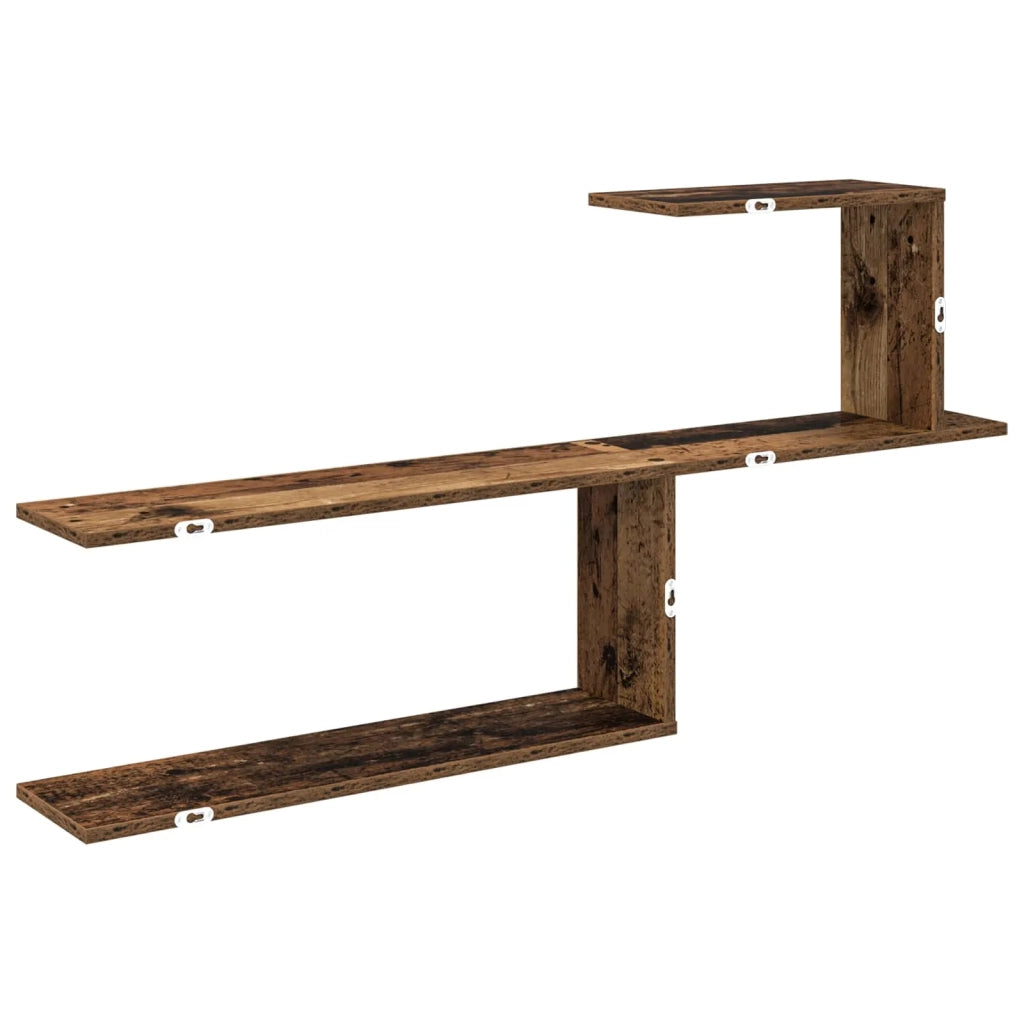Scaffale da parete Legno antico 122 x 18 x 60 cm 8012186