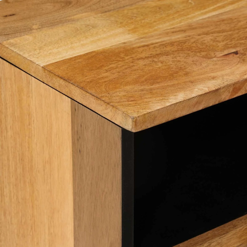 Mobile TV-Credenza per TV Naturale 100 x 33 x 46 cm Legno di mango massello 244501