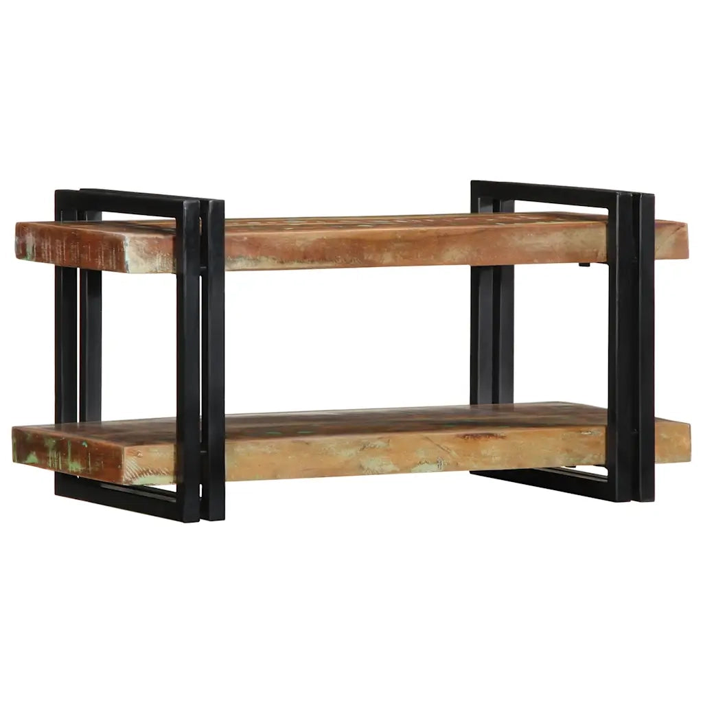 Mensola da Parete Multicolore in Legno Massello di Recupero 4017483