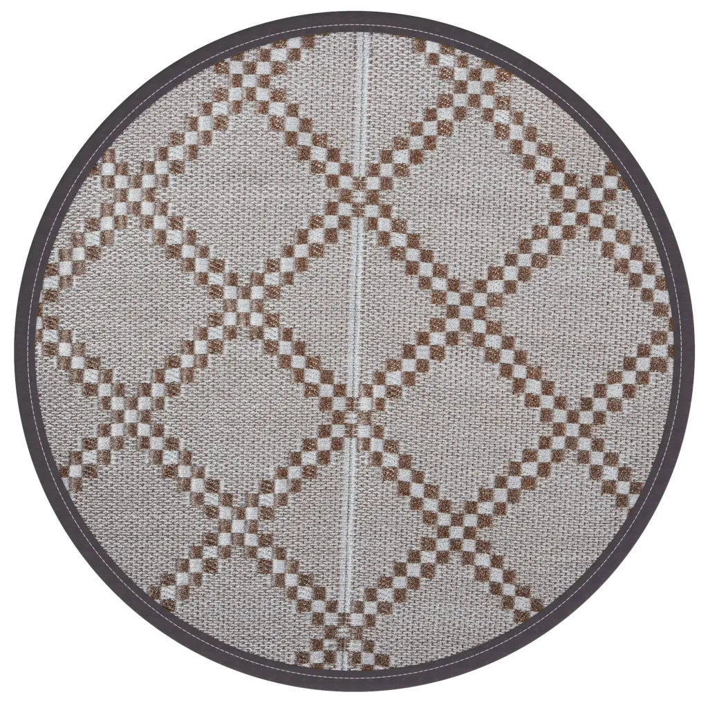 Tappeto da Esterni ARAKIL Marrone ?120 cm in PP CFW7271326