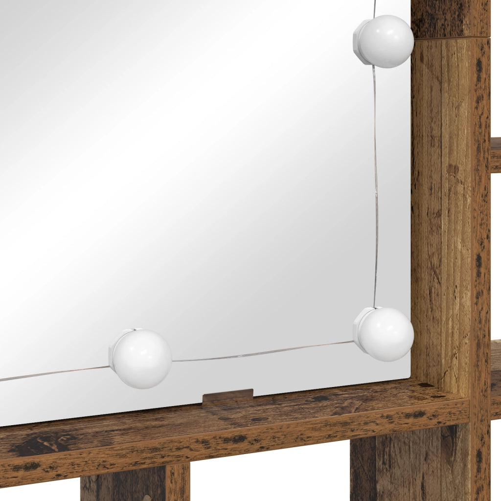 vidaXL Mobiletto per specchio Legno vecchio 91 x 15 x 76.5 cm