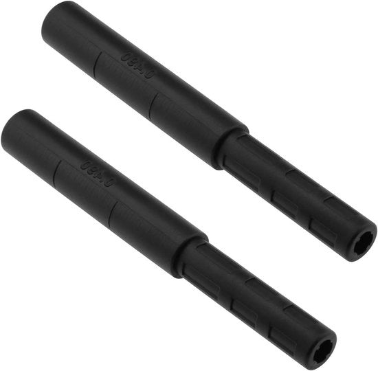 Attacco per estensione di mazza da golf in fibra di carbonio - 1274 x 155 mm - 2 pezzi - Nero - Estensione per estremità piccola - Accessorio da golf