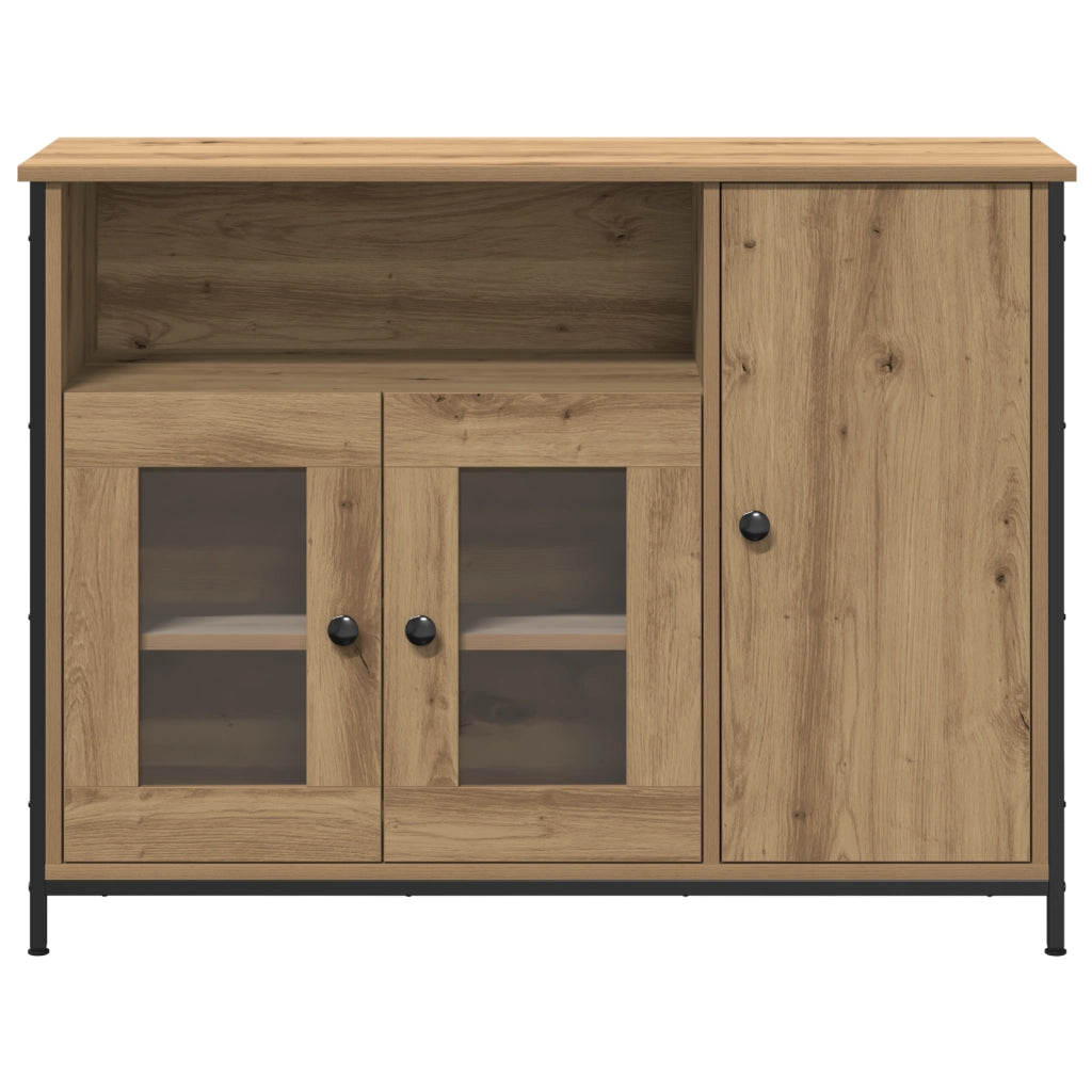 Mobile Artisan in Rovere 100x35x75 cm Legno Ingegnerizzato