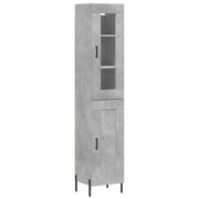 Buffet credenza cassettiera armadio mobile contenitore organizer cucina soggiorno salotto alto 34,5 x 34 x 180 cm legno ingegnerizzato grigio 02_0034323