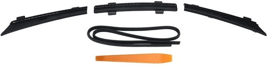 Vorpiezza acqua resistente anteriore chassis copertura waterstrip solido nero impermeabile sostituzione per Tesla Model 3 2017-2022