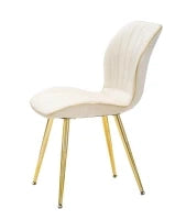 Sedia Paris Space Crema /Gold Set 2 Pz cm 46X58X77