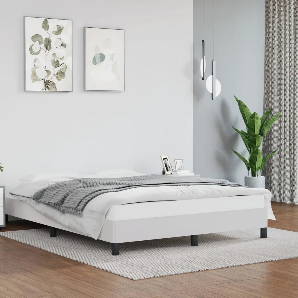 Giroletto-Struttura Letto Bianco 140x200 cm in Similpelle 464668