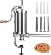 Impastatrice per Salsicce, Macchina di Impastatura per Salsicce con Base di Suzione, 4 Set di Bocchette di Impastatura Professionali per Salsicce Fritte e Salsicce Cotte al Forno