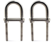 M8x120 Strappo a U - Acciaio Inossidabile - Duraturo - Strappo a U - Resistente alla Corrosione - Adatto per Ambienti Umidi - 2 Pezzi