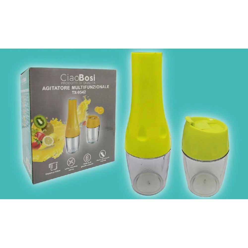 Trade Shop - Frullatore Agitatore Multifunzionale Usb Ricaricabile Portatile Elettrico Tx-9542 -