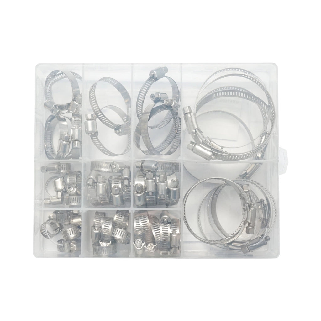 Set di fascette in acciaio inox 50 pezzi Breckner Germany